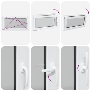 Finestra da cantina "RISOR" 110x50 cm anta-ribalta DIN sinistra antracite 4108456