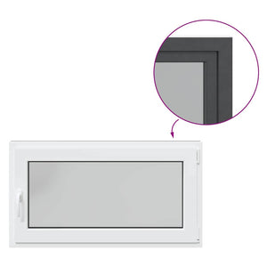 Finestra da cantina "RISOR" 110x70 cm Anta-ribalta DIN Destra Antracite 4108459