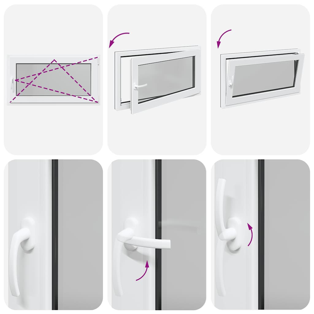 Finestra da cantina "RISOR" 110x70 cm Anta-ribalta DIN Destra Antracite 4108459
