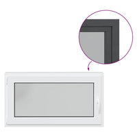 Finestra da cantina "RISOR" 110x70 cm anta-ribalta DIN sinistra antracite 4108460