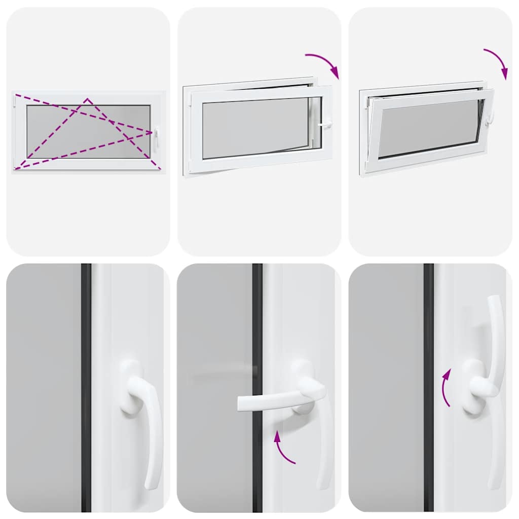 Finestra da cantina "RISOR" 110x70 cm anta-ribalta DIN sinistra antracite 4108460