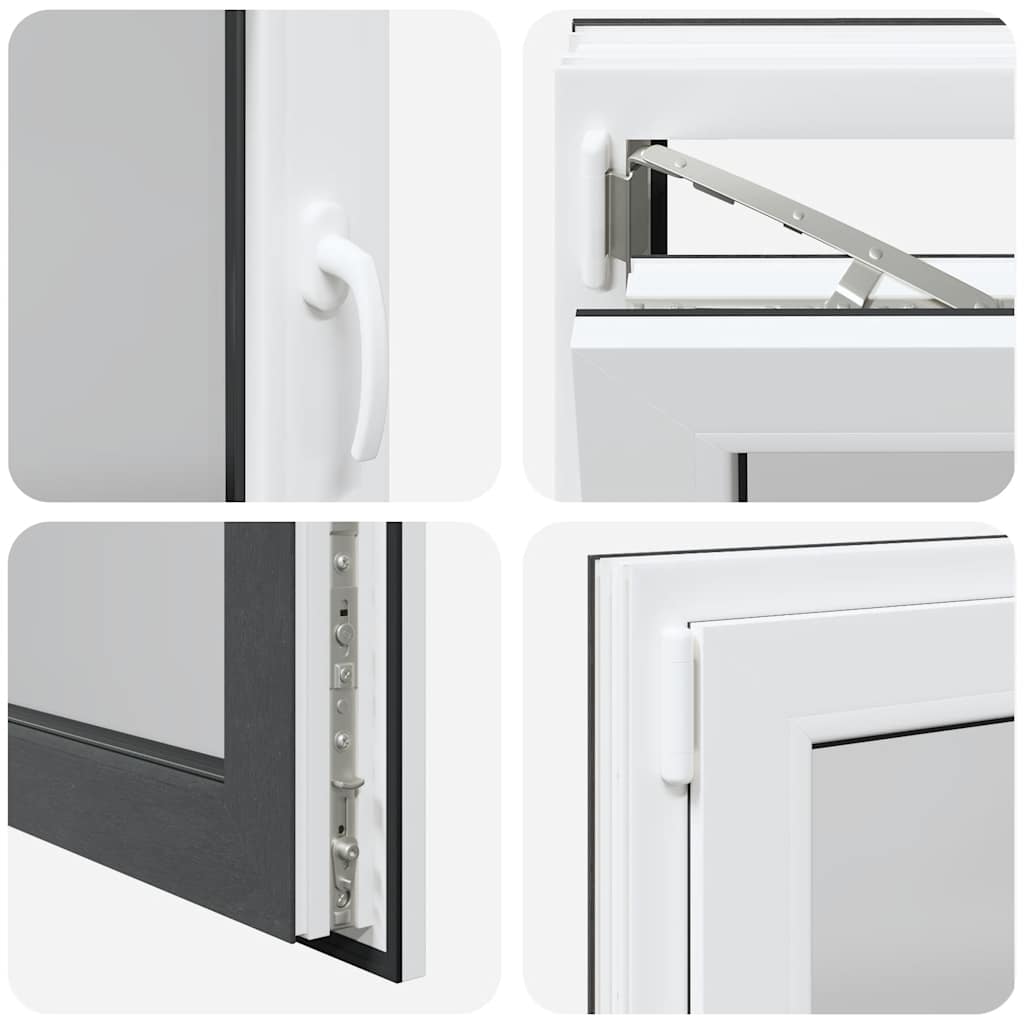 Finestra da cantina "RISOR" 110x70 cm anta-ribalta DIN sinistra antracite 4108460