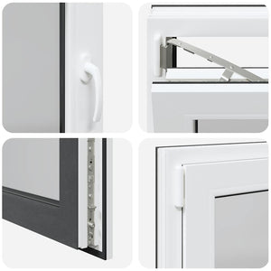 Finestra da cantina "RISOR" 110x70 cm anta-ribalta DIN sinistra antracite 4108460