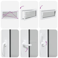 Finestra Seminterrato RISOR 120x60 cm Anta Ribalta DIN Destra