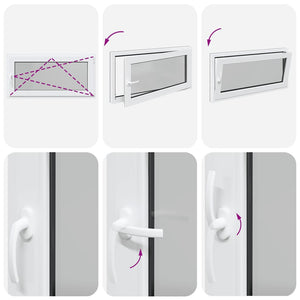 Finestra Seminterrato RISOR 120x60 cm Anta Ribalta DIN Destra