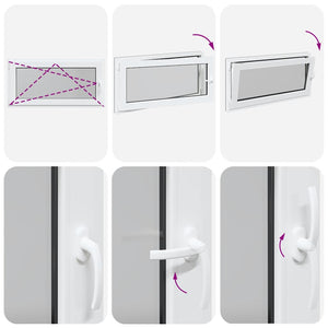 Finestra Seminterrato RISOR 120x60 cm Anta Ribalta DIN Sinistra