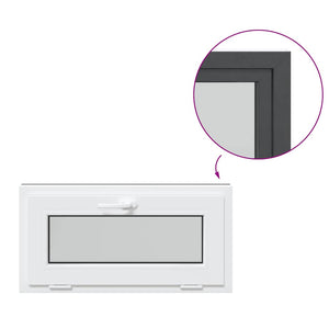 Finestra Seminterrato RISOR 80x40 cm Tilt 3 Vetri Antracite 4108464