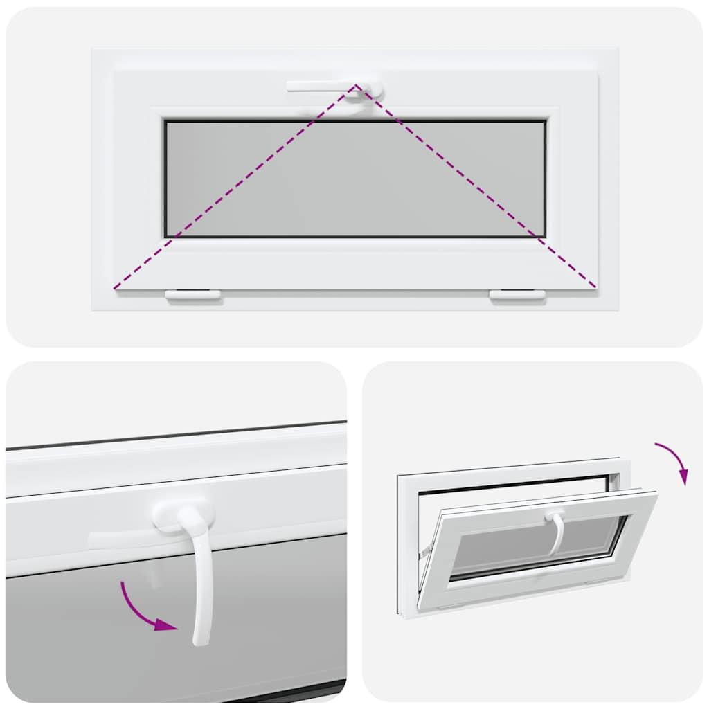 Finestra Seminterrato RISOR 80x40 cm Tilt 3 Vetri Antracite 4108464
