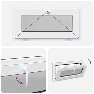 Finestra Seminterrato RISOR 80x40 cm Tilt 3 Vetri Antracite 4108464