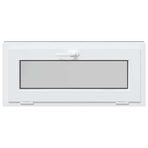 vidaXL Finestra Seminterrato RISOR 90x40 cm Tilt 3 Vetri Antracite