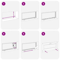 vidaXL Finestra Seminterrato RISOR 90x40 cm Tilt 3 Vetri Antracite