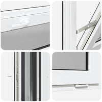 vidaXL Finestra Seminterrato RISOR 110x40 cm Tilt 3 Vetri Antracite