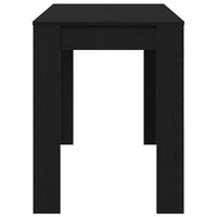 Tavolo da Pranzo Rovere Nero 120x60x76 cm Legno Multistrato 861987