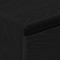 Credenza Rovere Nero 60x35x98,5 cm in Legno Multistrato