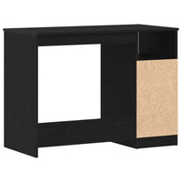 Scrivania Cassetti Rovere Nero 102x50x76 cm Legno Multistrato