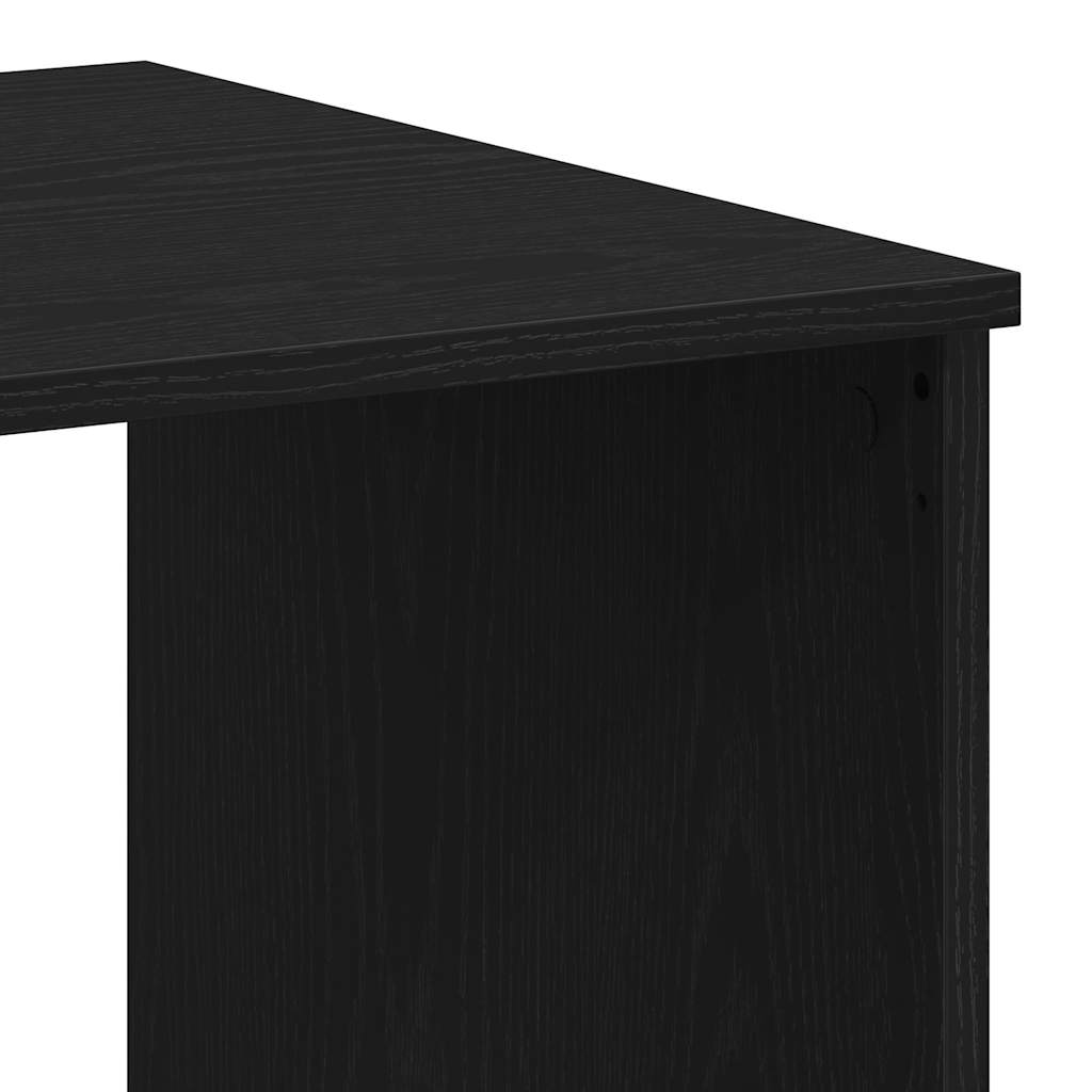 Scrivania Cassetti Rovere Nero 102x50x76 cm Legno Multistrato