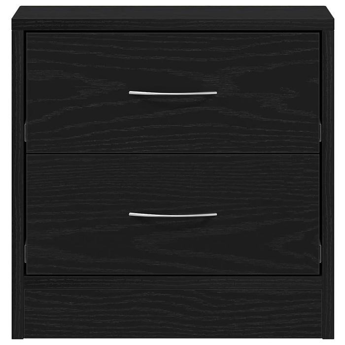 Comodino-Tavolino da notte Rovere Nero 40x30x40 cm in Legno Multistrato 971371