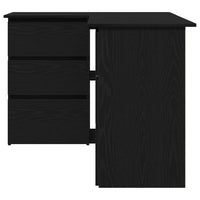 Scrivania ad angolo Rovere nero 145 x 100 x 76 cm 862006