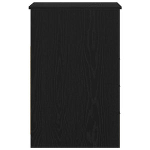 Cassettiera Rovere Nero 40x50x76 cm in Legno Multistrato 862009