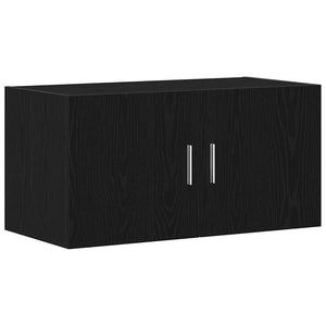 Armadietto a Muro Rovere Nero 80x39x40 cm in Truciolato 862012