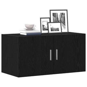 Armadietto a Muro Rovere Nero 80x39x40 cm in Truciolato 862012