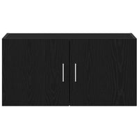 Armadietto a Muro Rovere Nero 80x39x40 cm in Truciolato 862012