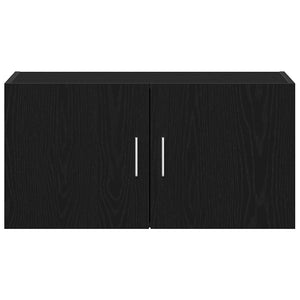 vidaXL Armadietto a Muro Rovere Nero 80x39x40 cm in Truciolato