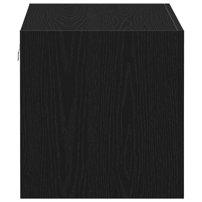 Armadietto a Muro Rovere Nero 80x39x40 cm in Truciolato 862012