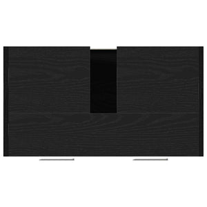 Mobile Lavabo Bagno Rovere Nero 60x30x60cm in Legno Multistrato 862013