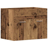 Mobile Lavabo Bagno Legno Antico 60x38,5x46 cm in Truciolato