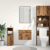 Mobile Lavabo Bagno Legno Antico 60x38,5x46 cm in Truciolato