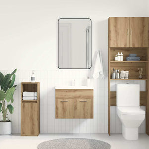 Mobile Lavabo Bagno Rovere Artigianale 60x38,5x46 cm Truciolato 862024