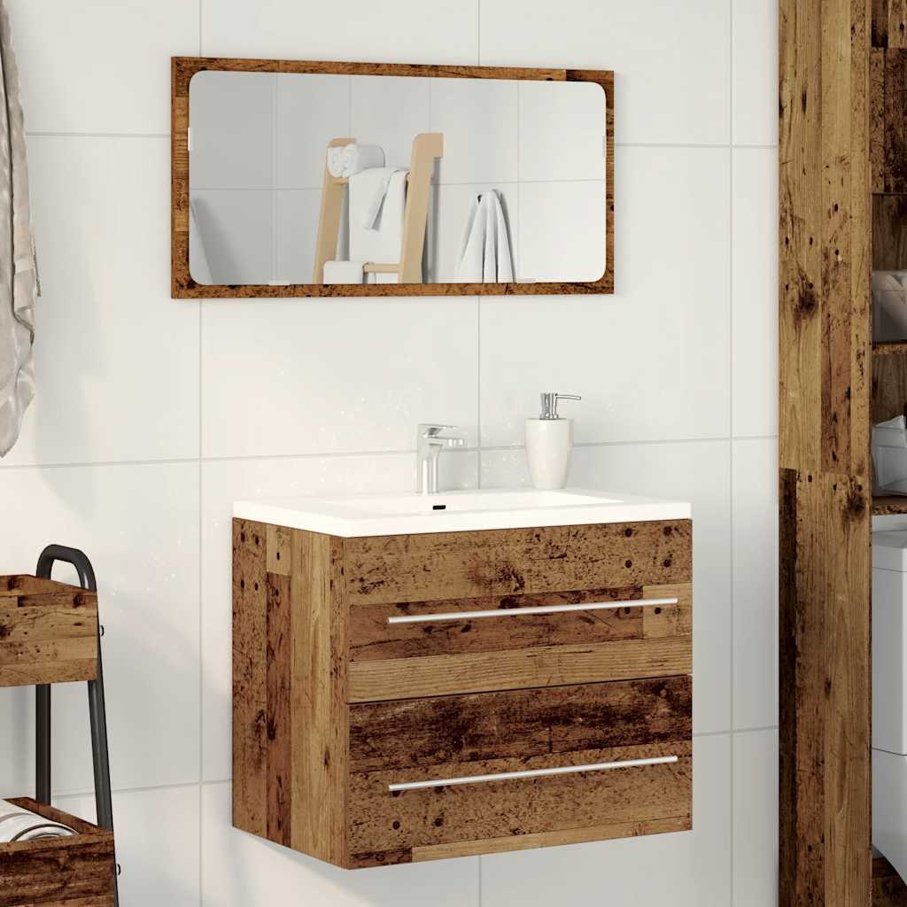 Mobile Lavabo da Bagno Legno Antico 60x38,5x48 cm in Truciolato 862026