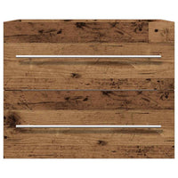 Mobile Lavabo da Bagno-Armadietto da bagno Legno Antico 60x38,5x48 cm in Truciolato