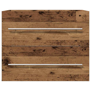 Mobile Lavabo da Bagno-Armadietto da bagno Legno Antico 60x38,5x48 cm in Truciolato