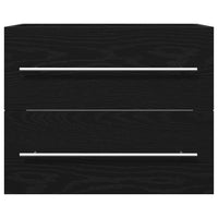 Mobile Lavabo da Bagno Rovere Nero 60x38,5x48 cm in Truciolato 862028