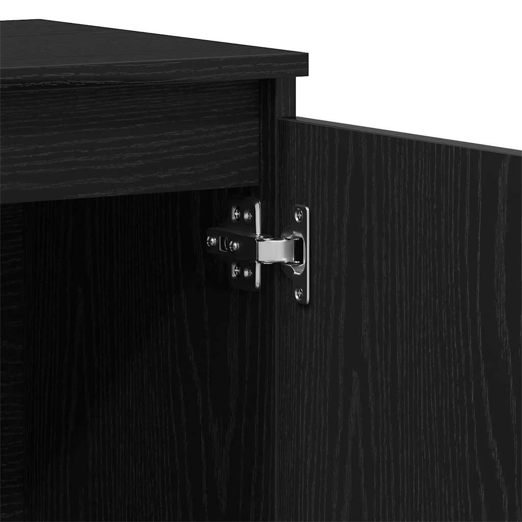 Credenza con cassetto Nero 101 x 35 x 60 cm Legno multistrato 862044