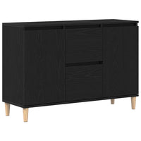 Credenza con cassetto Nero 101 x 35 x 60 cm Legno multistrato 862044