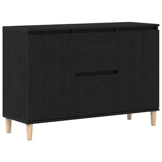 Credenza con cassetto Nero 101 x 35 x 60 cm Legno multistrato 862044