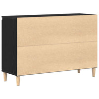 Credenza con cassetto Nero 101 x 35 x 60 cm Legno multistrato 862044