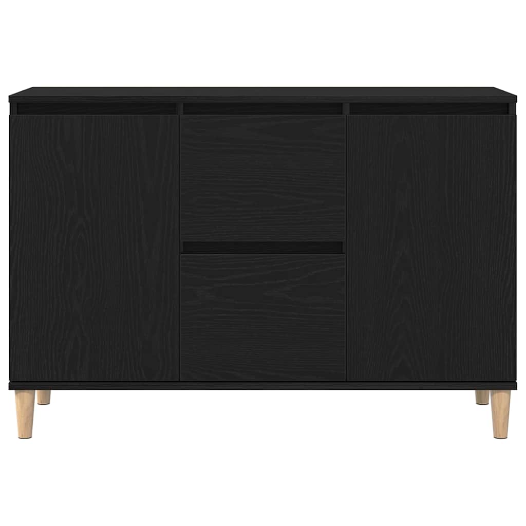 Credenza con cassetto Nero 101 x 35 x 60 cm Legno multistrato 862044