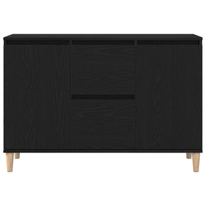 Credenza con cassetto Nero 101 x 35 x 60 cm Legno multistrato 862044