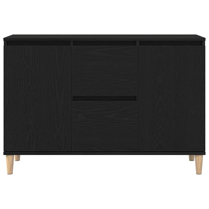 Credenza con cassetto Nero 101 x 35 x 60 cm Legno multistrato 862044