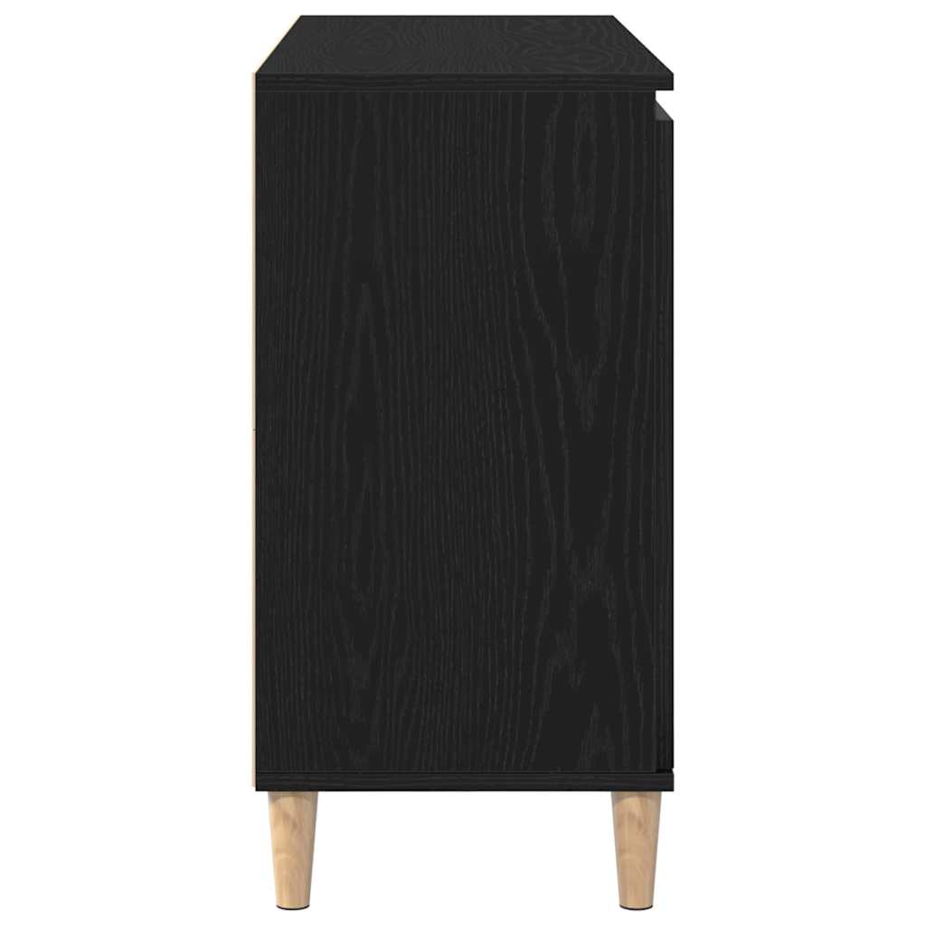 Credenza con cassetto Nero 101 x 35 x 60 cm Legno multistrato 862044