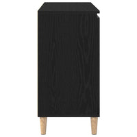 Credenza con cassetto Nero 101 x 35 x 60 cm Legno multistrato 862044