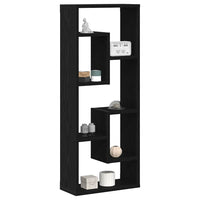 Mensola da parete in rovere nero 36x16x90 cm in legno composito 862050