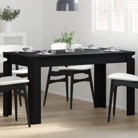Tavolo da pranzo Rovere nero 140 x 74.5 x 76 cm 862053