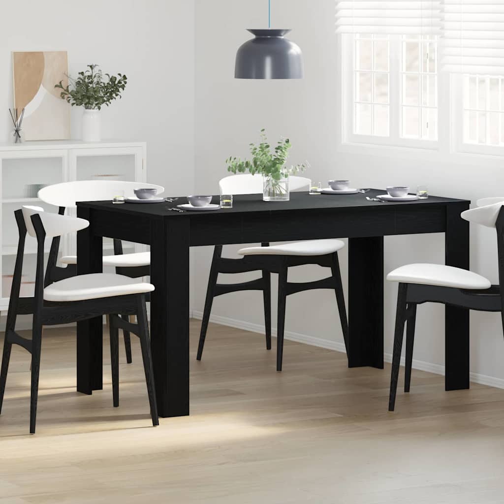 Tavolo da pranzo Rovere nero 140 x 74.5 x 76 cm 862053