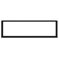 vidaXL Mensole Parete Cubo 4 pz Rovere Nero 100x15x30 cm Multistrato