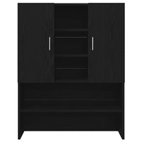 Mobile per Lavatrice Rovere Nero 70,5x25,5x90 cm